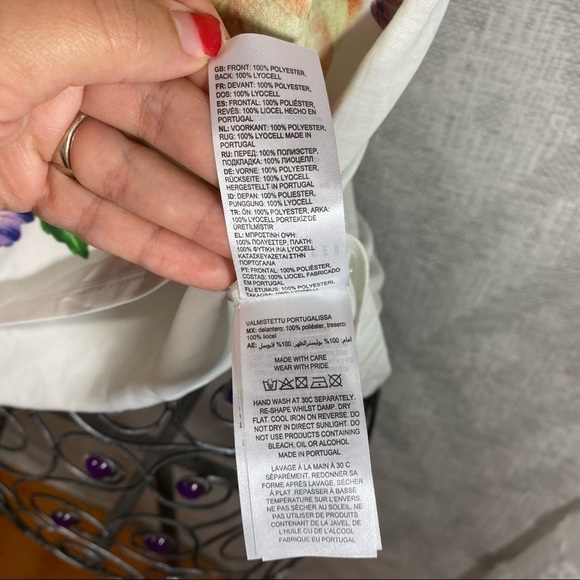 Ted Baker floral blouse size 1 - Picture 9 of 10